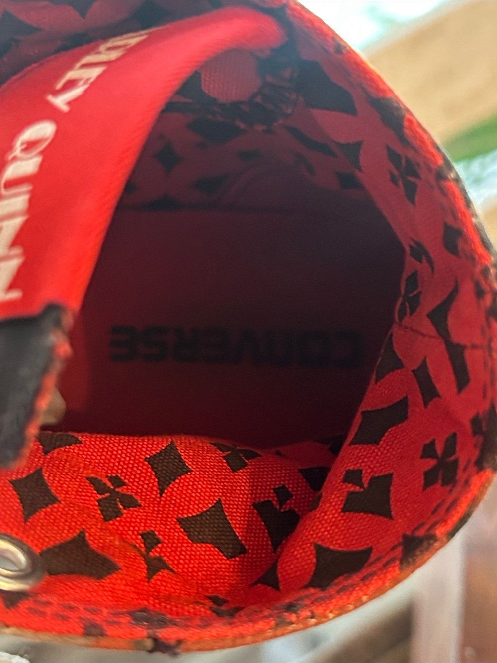 Converse Black/Red Harley Quinn Graphic High Top Sneakers❤️ - Picture 11 of 12